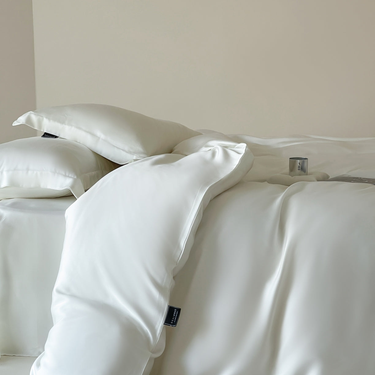 Home Textile Bedding Set White Eucalyptus Lyocell Duvet Cover Set 3pcs/set Silky Comforter Covers