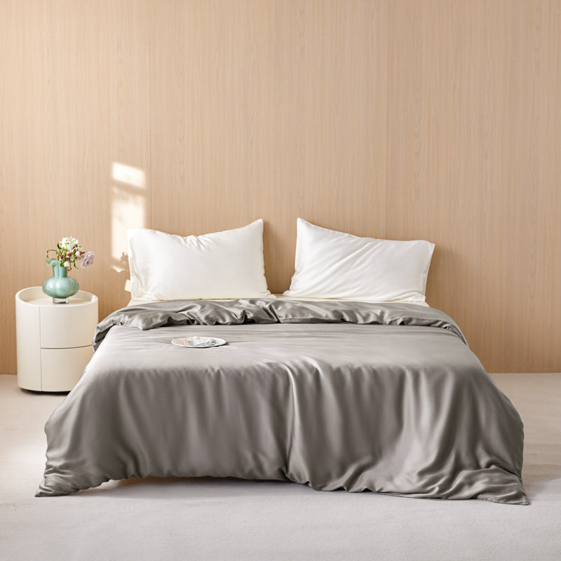 Lyocell Fiber Duvet Cover Set Summer Eucalyptus Fiber Quilts Cover 3pcs/set