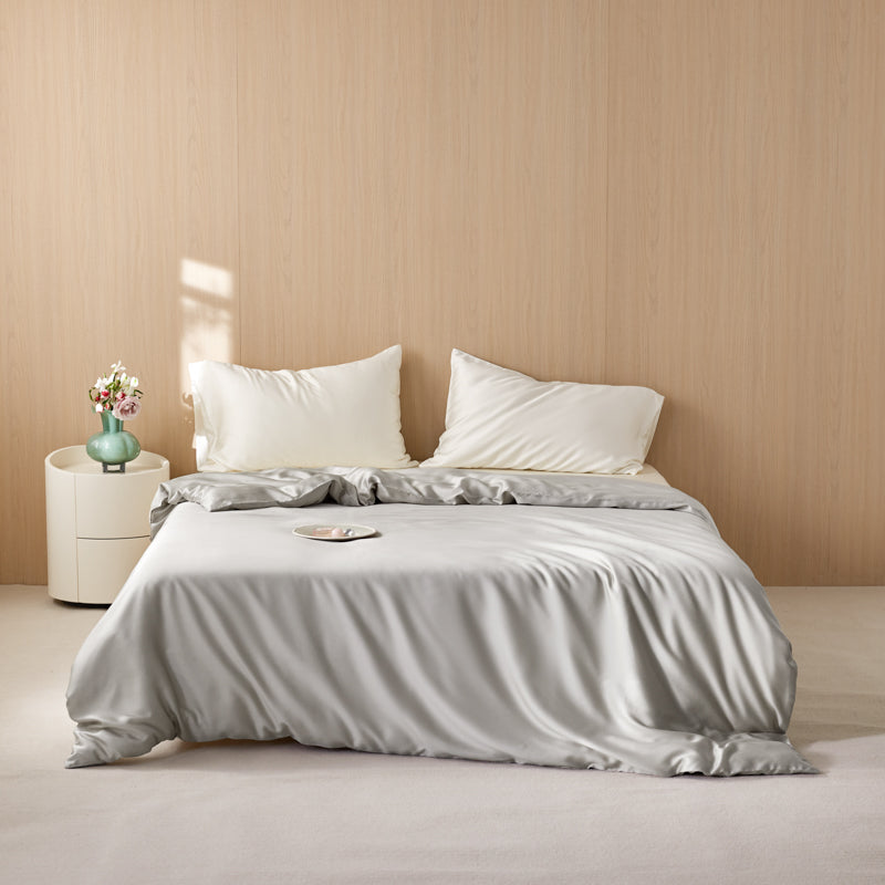 Lyocell Fiber Duvet Cover Set Summer Eucalyptus Fiber Quilts Cover 3pcs/set