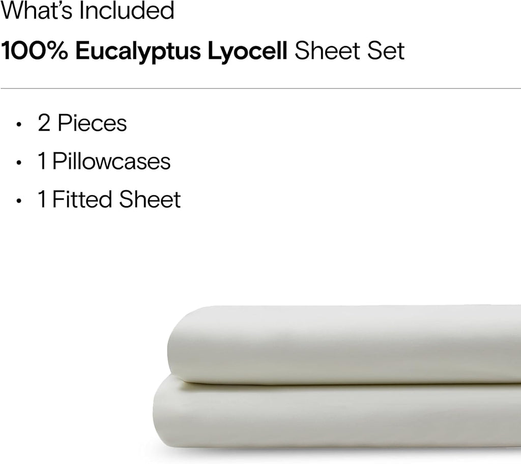 Lyocell Fiber for Hot Sleepers Fitted Sheet Set (1pc fitted sheet+2 pillowcase)
