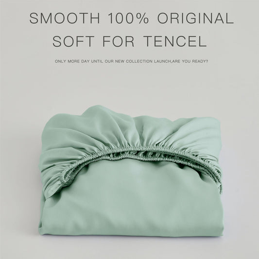 Cool Lyocell Fiber Fitted Sheet Set Eucalypt Sheet Set