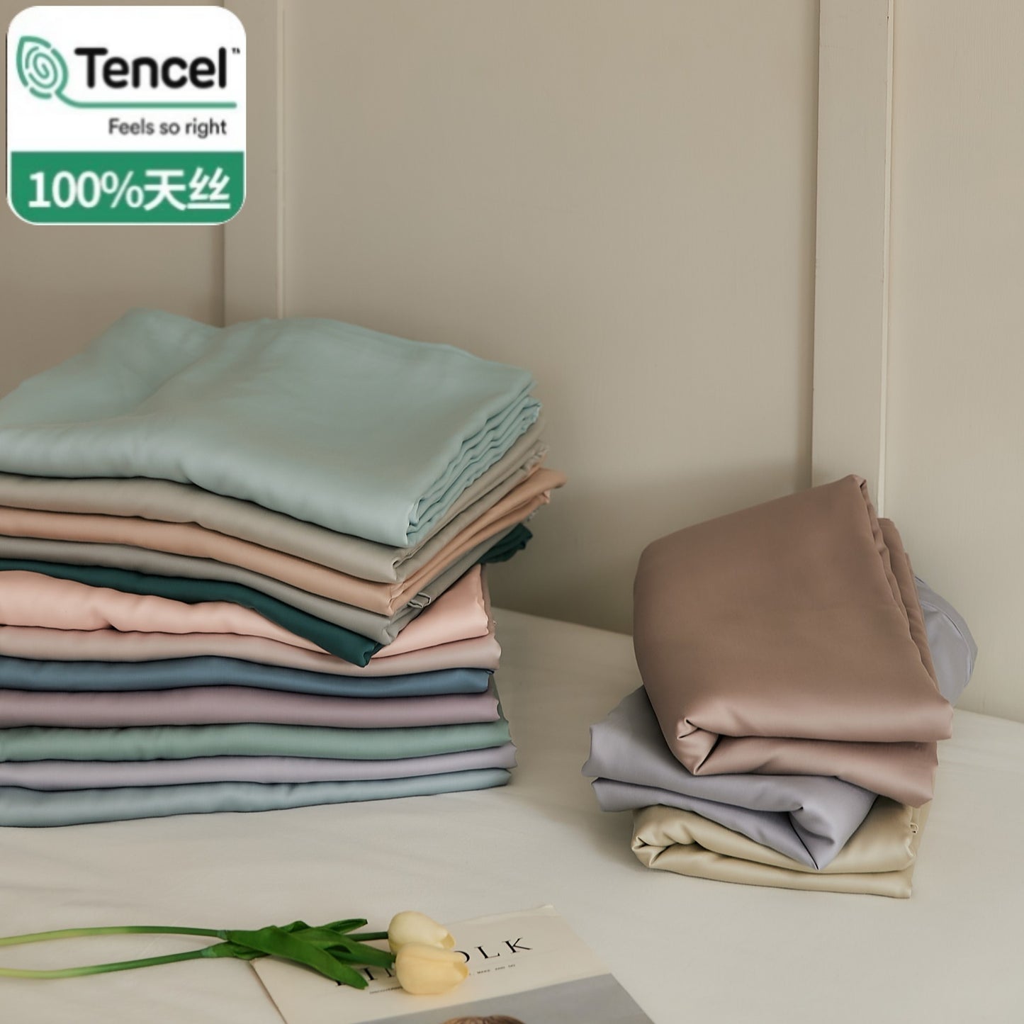 Cool Lyocell Fiber Fitted Sheet Set Eucalypt Sheet Set