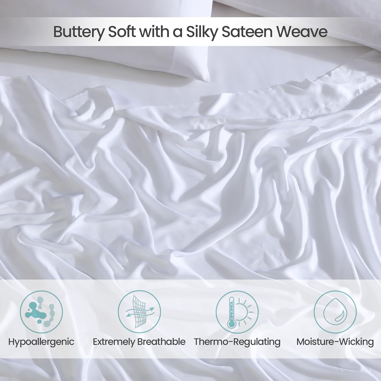 Eucalyptus Lyocell Fitted Sheet Set King/Cal King (1 fitted sheet+1 top sheet+ 2 pillowcase)