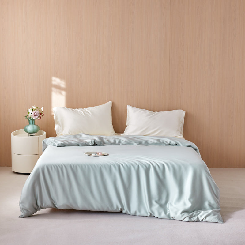 Lyocell Fiber Duvet Cover Set Summer Eucalyptus Fiber Quilts Cover 3pcs/set